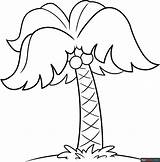Easy Cartoon Palm Tree Coloring Page  Drawing Guides sketch template