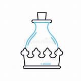 Royal Elixir Line Icon Outline Symbol Vector Illustration Concept  sketch template