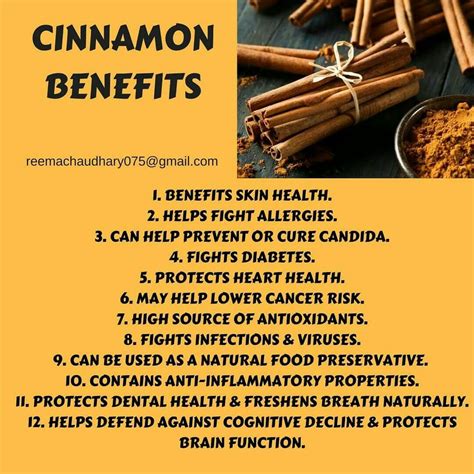 Cinnamon Benefits | Cinnamon benefits, Skin health, The cure