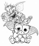 Gizmo Gremlins Coloring Pages  Monster coloring Art sketch template
