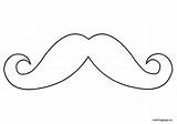 Printable Mustache Coloring Pages sketch template
