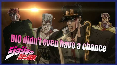 Stardust Crusaders Ending but DIO didn't even have a chance - YouTube