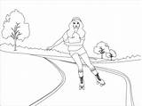 Roller Skating coloring page  Free Printable Coloring Pages sketch template