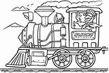 Caboose Train Coloring Pages Drawing Trains Freight Printable Car Bnsf  sketch template