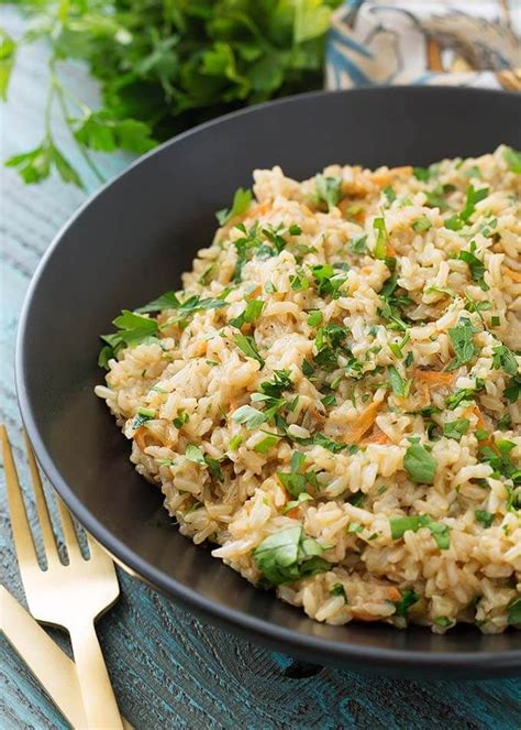 Instant Pot Brown Rice Pilaf is a delicious side dish recipe that cooks ...