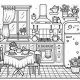 Perfect Kitchen coloring Page  Download Print Or Color Online For Free sketch template