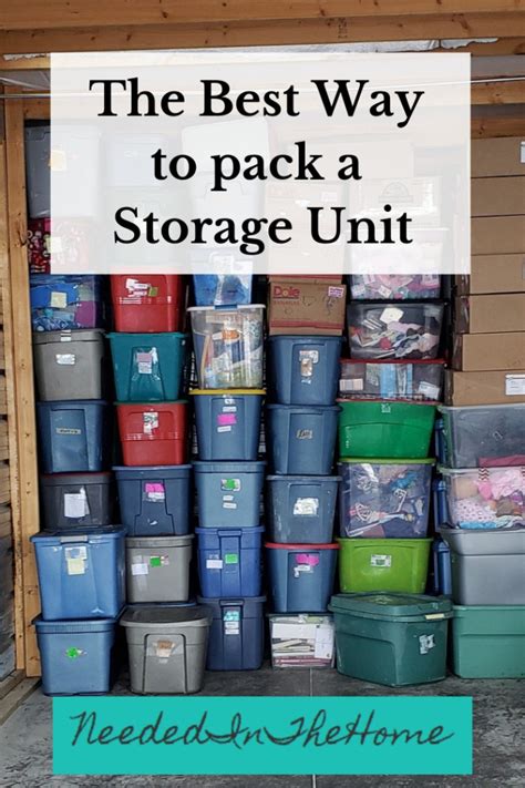 The Best Way To Pack A Storage Unit - NeededInTheHome