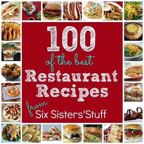 Diy Projects: Top 100 Restaurant Copycat Recipes | Best restaurant copycat recipes, Copycat ...