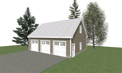 GARAGE PLANS : 40 X 28 3 Car Garage Plans 10' Wall - Etsy | 3 car garage plans, Garage plans ...