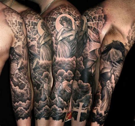 Jesus Tattoos With Clouds
