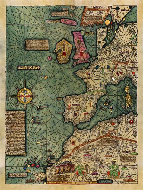 Medieval Europe Map Spain