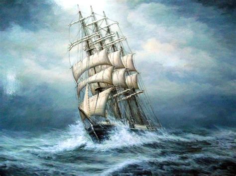 Ship paintings, Sailing ships, Old sailing ships