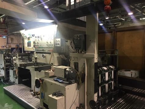 ROTOMEC BOBST LEMANIC 1150 GRAVURE + INLINE FLAT BED DIE CUTTER Gravure printing machine 8 ...