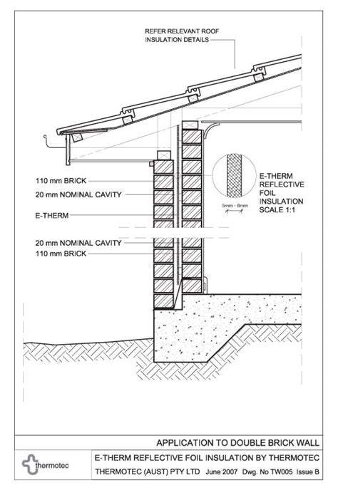 double brick wall construction details - Google Search | Cavity wall ...