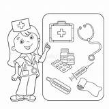 Doctor Cartoon Coloring Stock Illustrations – 997  sketch template