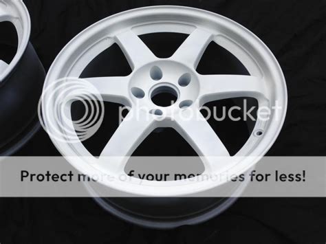 Wheels (2) 18x8.5 Volk TE37 White 30mm 18" Pair Rays