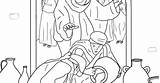 Sunday School Coloring Page The Wedding At Cana  Jan6 water into wine sketch template