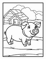 Printable Pig Coloring Pages  Easy Peasy And Fun sketch template