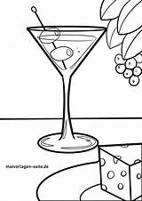 Malvorlage Martini  Cocktail Ausmalbild Kostenlos Herunterladen sketch template