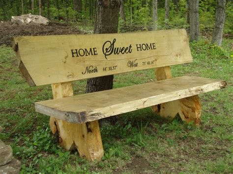 Rustic Wooden Garden Bench Wooden Bench Seat, Wooden Bench Outdoor ...