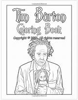 Tim Burton Coloring Page sketch template