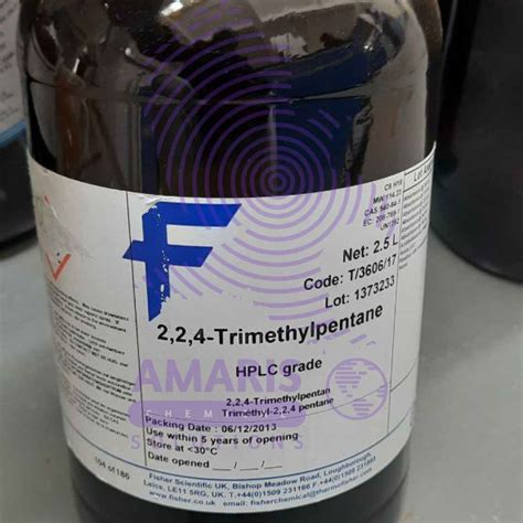 Trimethylpentane (hplc grade) 2.5ltrs - Amaris Chemical Solutions