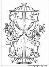 23 Páginas Para Colorear De Relojes Arena  ColoringPagesOnlycom sketch template