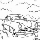 Doc Hudson Classic Car Coloring Page 65433 51789 sketch template