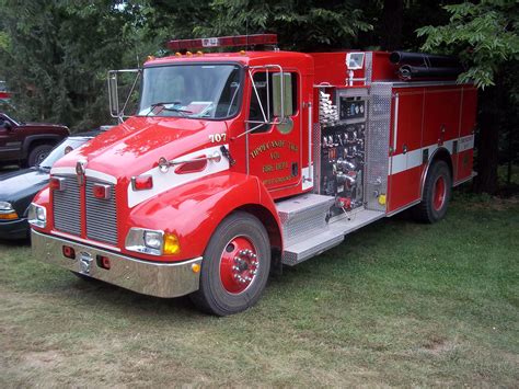 Red Kenworth fire truck | Fire trucks pictures, Fire trucks, Fire dept