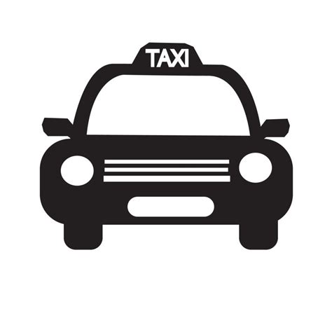 Black taxi as a pictogram free image download