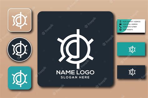 Premium Vector | D monogram logo template