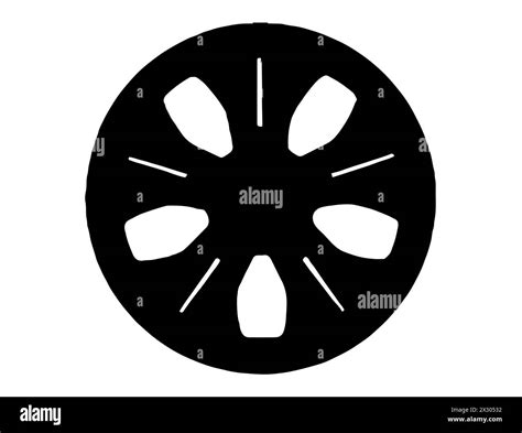 Wheel rim silhouette vector art Stock Vector Image & Art - Alamy
