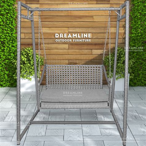 Dreamline Double Seater Hanging Swing With Stand For Balcony , Garden ...