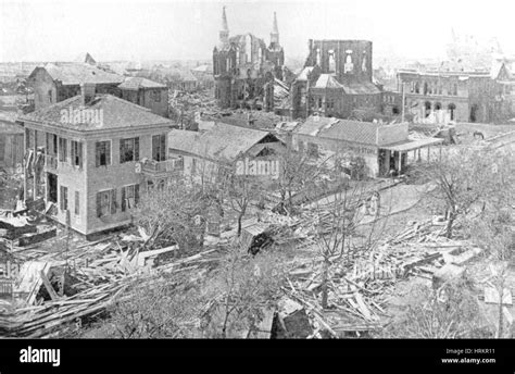 Hurricane Damage, Galveston, 1900 Stock Photo - Alamy