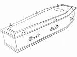 Casket Coloring Pages sketch template