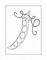 Peas Coloring Pages – Printable FREE sketch template