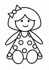 Doll Coloring Pages sketch template