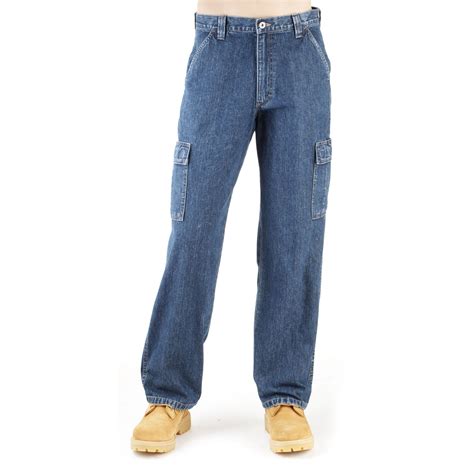 Wrangler Men's Cargo Loose Fit Denim With Side Cargo Pocket - Dark ...