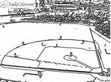Printable Baseball Diamond Coloring Pages sketch template