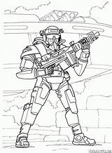 Coloring Page  Futuristic wars sketch template