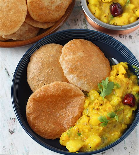 Poori Masala/ Fluffy Puri and Potato Masala