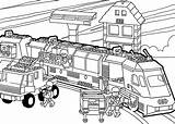 Real Bnsf Train Pages Coloring sketch template