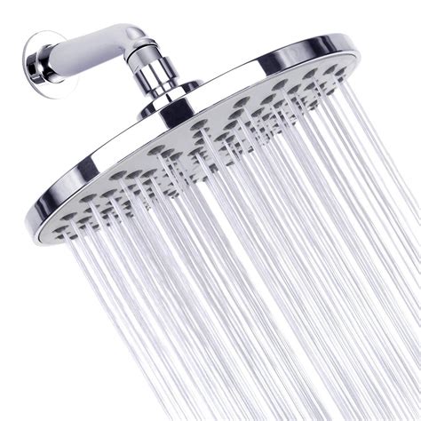 Shower Head 8 Inch High Pressure Wall Mount Single Function Rainfall Shower Heads Ultea Slim ...