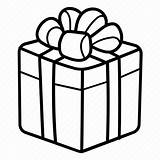 Christmas Present Outline sketch template