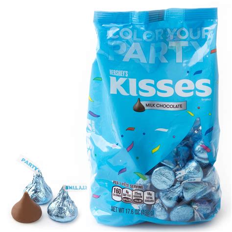 Light Blue Hershey's Kisses - 17.6oz Bag • Chocolate Candy Delights • Bulk Chocolate • Oh! Nuts®