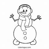 Snowman Coloring Pages Free Printable PDF sketch template