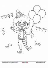 Funny Clown Bringing Smiles Coloring Page  KidzeZone sketch template
