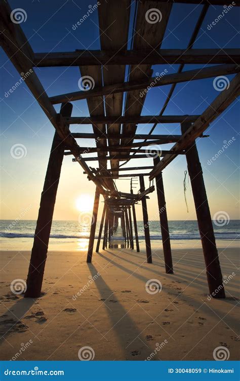 The old wooden bridge stock image. Image of clear, summer - 30048059