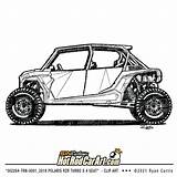 Rzr Coloring Pages Polaris Drawing Drawings Clip Color Utv Colouring  sketch template