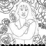 Selena Coloring Pages  Etsy sketch template